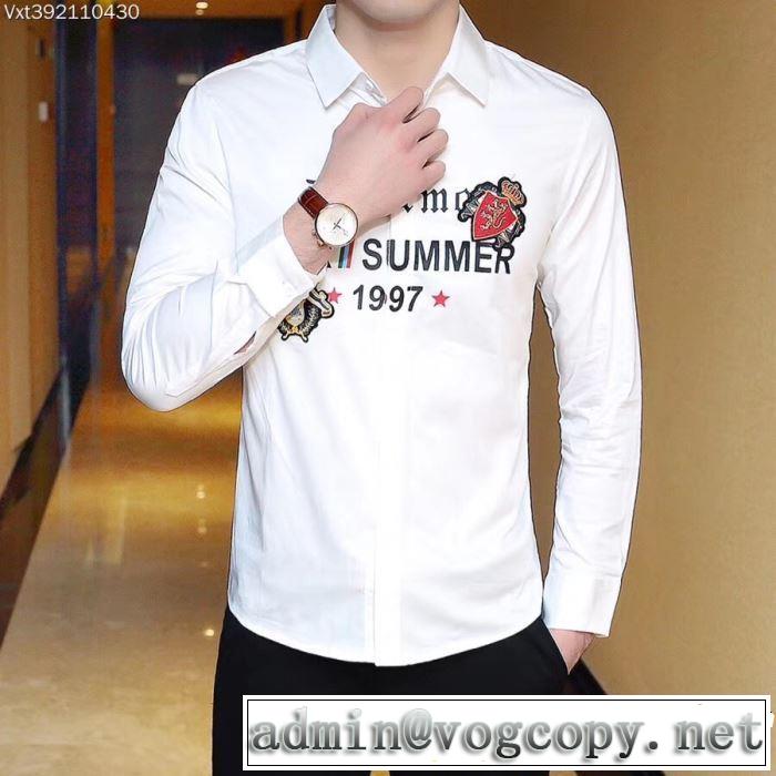 長袖 /ロンT/ロングT/ロングTシャツ 2色可選 大人のこなれた着こなし ドルチェ＆ガッバーナ Dolce&Gabbana 2019SSのトレンド商品