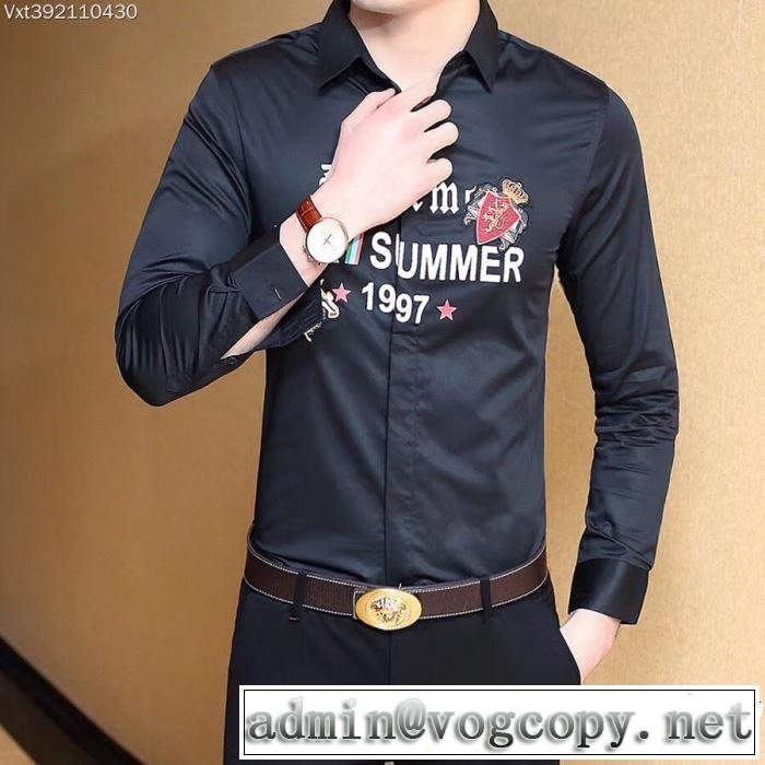 長袖 /ロンT/ロングT/ロングTシャツ 2色可選 大人のこなれた着こなし ドルチェ＆ガッバーナ Dolce&Gabbana 2019SSのトレンド商品
