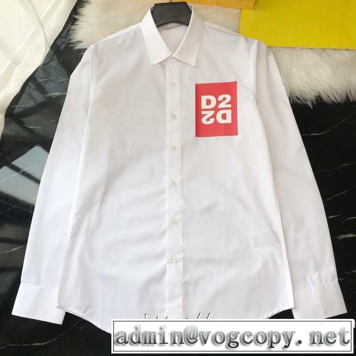 2020トレンド メンズ シャツ コーデ ディースクエアード コピー DSQUARED2激安 長袖シャツ ゆったりきれいめカジュアルトップス