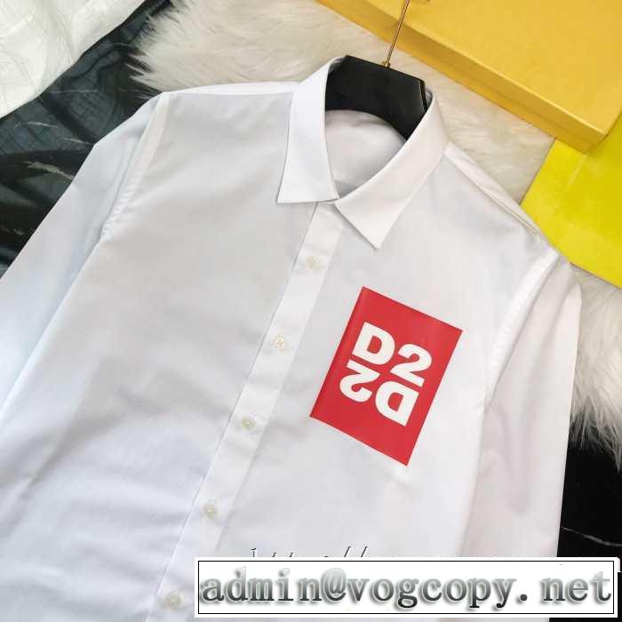 2020トレンド メンズ シャツ コーデ ディースクエアード コピー DSQUARED2激安 長袖シャツ ゆったりきれいめカジュアルトップス
