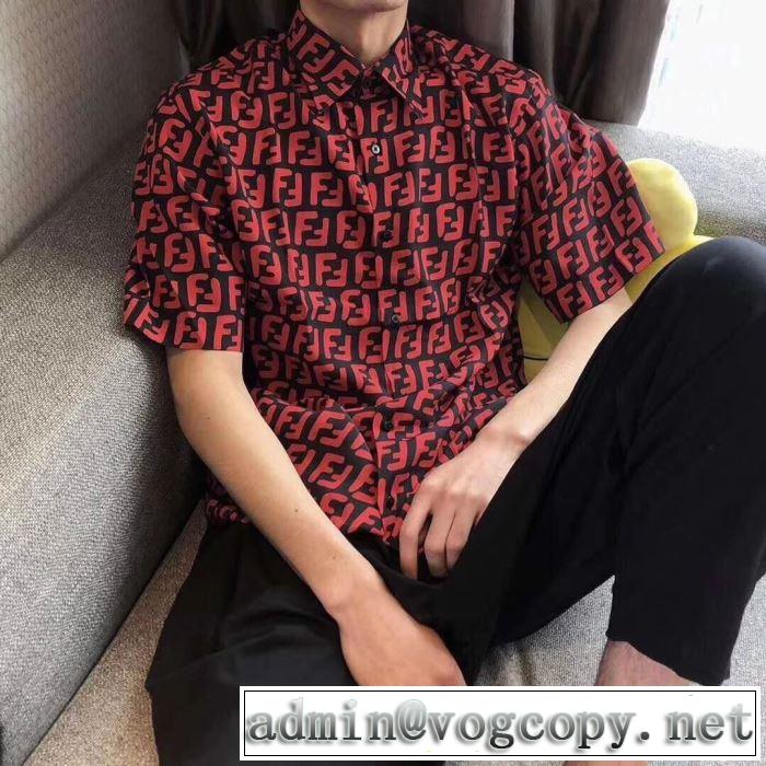 2色可選 オシャレ印象で人気の高いシャツ フェンディ FENDI2019春夏は人気定番
