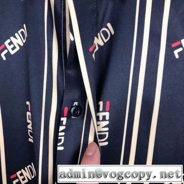 シャツ フェンディ 《2019年》今、注目のストリート FENDI 魅力的なカラー使い 2色可選 着回し力も抜群です！