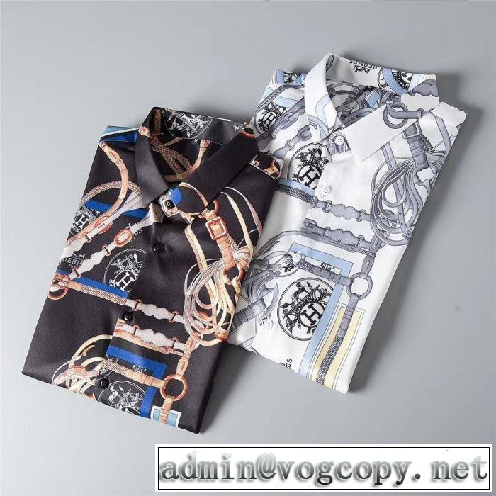  馴染みやすいスタイル美品 エルメス HERMES 2019年夏の一押しファッションアイテム 2色可選 シャツ