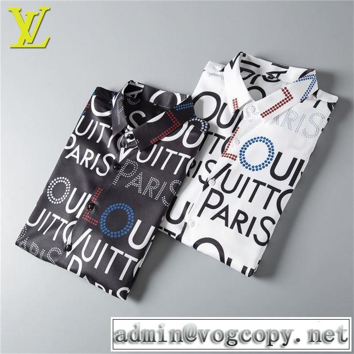  ブランドの話題の新作も！ 2色可選 ルイ ヴィトン LOUIS VUITTON  シャツ2019春夏人気トレンドアイテム