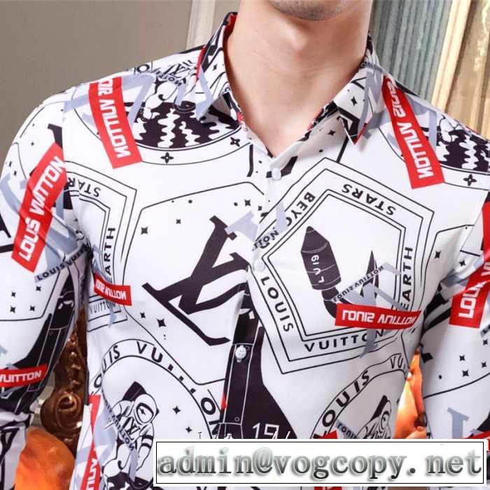 ルイ ヴィトン LOUIS VUITTON シャツ 2色可選 絶対おさえるべきカラーと最新 2019秋、イチオシ上品