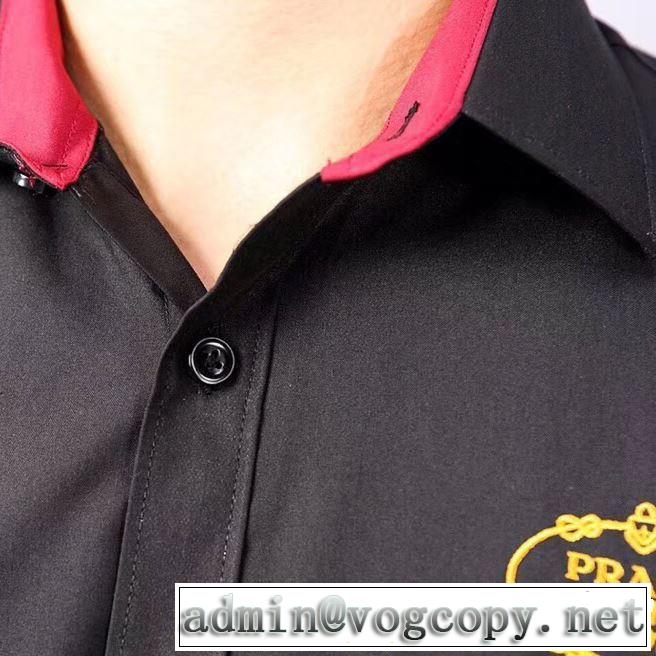 プラダ PRADA 2色可選 2019春夏も引き続きトレンド  長袖 /ロンT/ロングT/ロングTシャツ 夏の王道　適度な上品さ