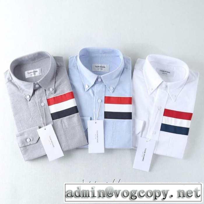 長袖 /ロンT/ロングT/ロングTシャツ 2019春夏トレンドアイテム トムブラウン THOM BROWNE 今年流大人っぽさ 2色可選 