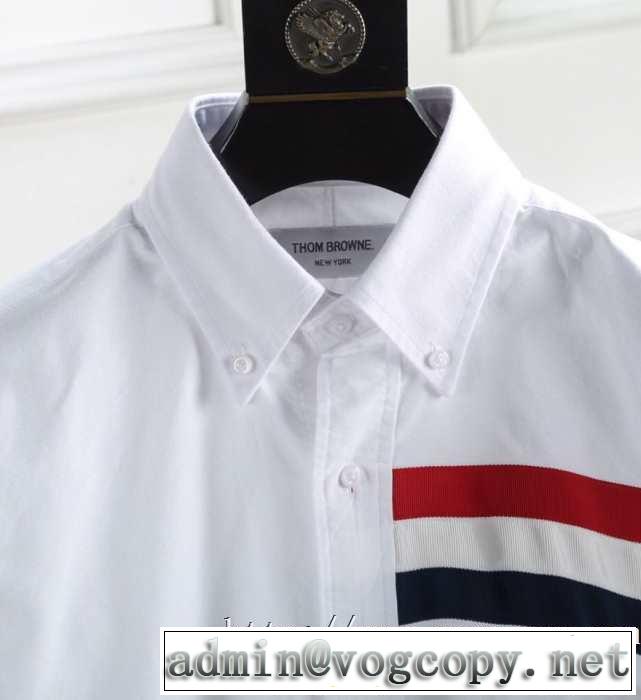 長袖 /ロンT/ロングT/ロングTシャツ 2019春夏トレンドアイテム トムブラウン THOM BROWNE 今年流大人っぽさ 2色可選