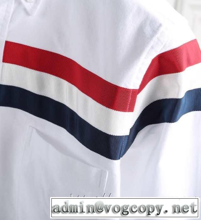 長袖 /ロンT/ロングT/ロングTシャツ 2019春夏トレンドアイテム トムブラウン THOM BROWNE 今年流大人っぽさ 2色可選