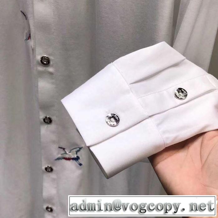長袖 /ロンT/ロングT/ロングTシャツ 2019春夏トレンドアイテム トムブラウン THOM BROWNE 今年流大人っぽさ 2色可選