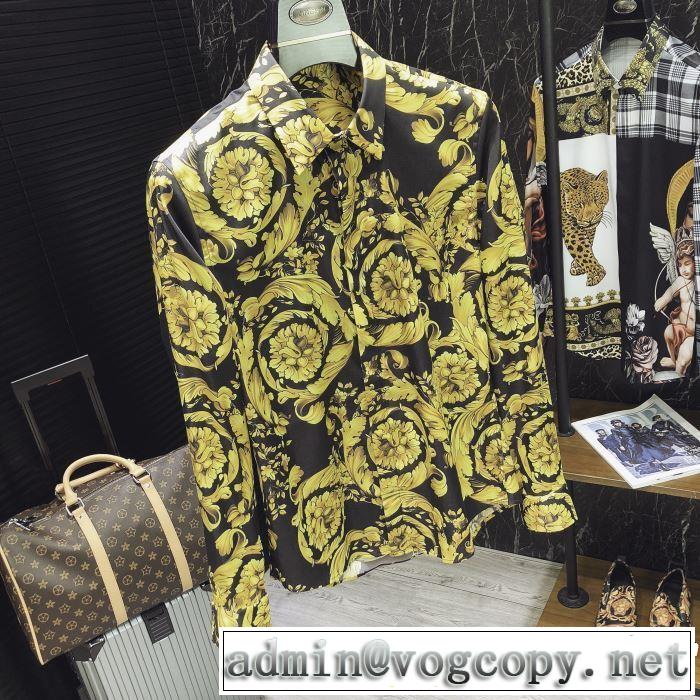 2019春夏も引き続き人気セール ヴェルサーチVERSACE 長袖 /ロンT/ロングT/ロングTシャツ 甘過ぎず大人な印象に