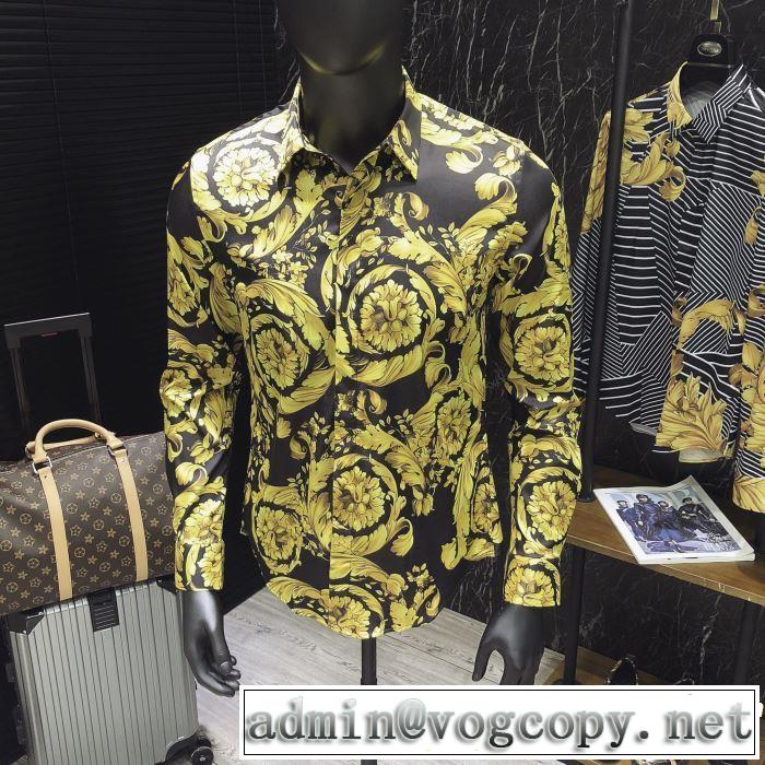 2019春夏も引き続き人気セール ヴェルサーチVERSACE 長袖 /ロンT/ロングT/ロングTシャツ 甘過ぎず大人な印象に