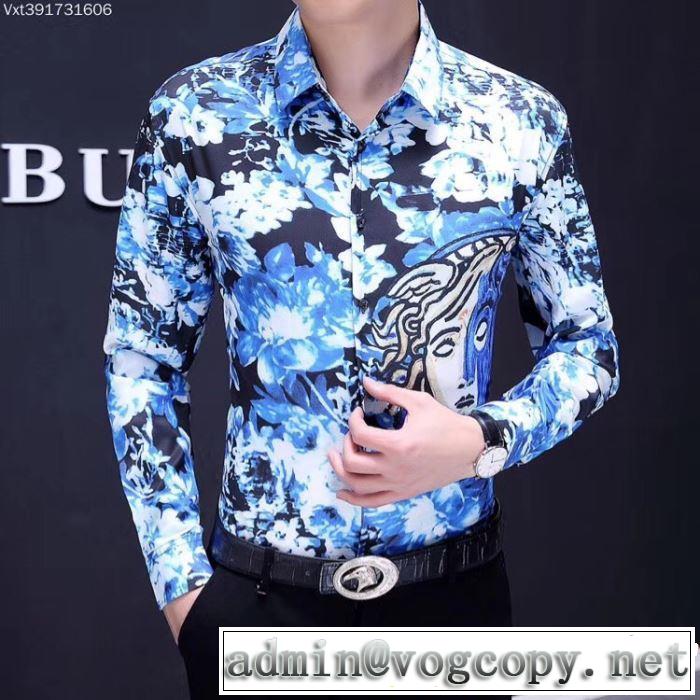  2019SSのトレンド商品  ヴェルサーチVERSACE 長袖 /ロンT/ロングT/ロングTシャツ 今年流大人っぽさ 