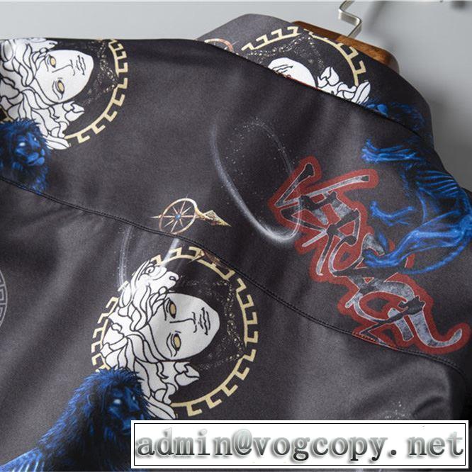 夏先に大活躍する シャツ 2019SS ヴェルサーチVERSACE 今流行のストリート上品2色可選