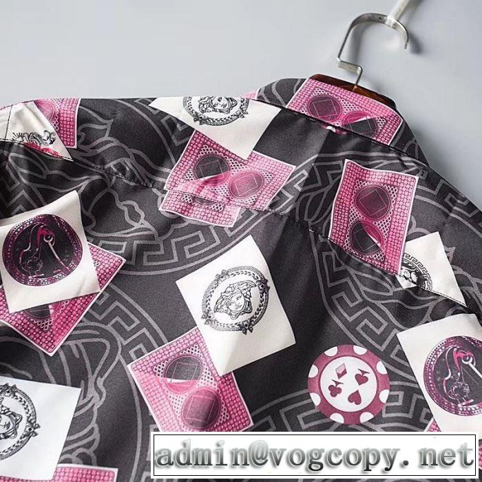 大胆にデザインオシャレ新品 VERSACE  2019SSのトレンド商品シャツ ヴェルサーチ