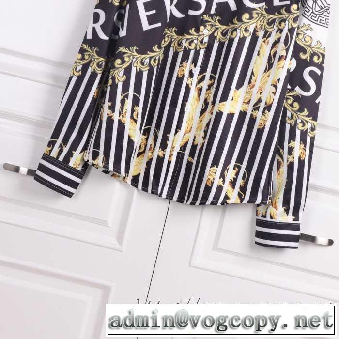 シャツ 最重要！2019秋冬トレンド 絶対おさえるべきカラーと最新 ヴェルサーチ VERSACE
