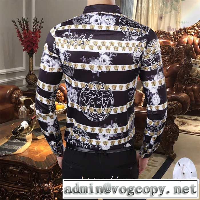 気になる2019年秋のファッション 大人かわいい秋冬コーデを楽しみ ヴェルサーチ VERSACE シャツ