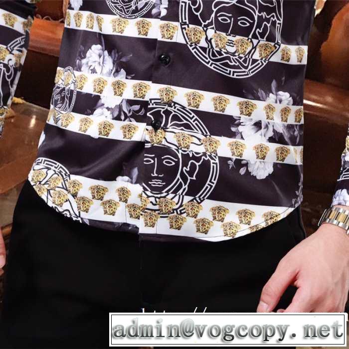 気になる2019年秋のファッション 大人かわいい秋冬コーデを楽しみ ヴェルサーチ VERSACE シャツ