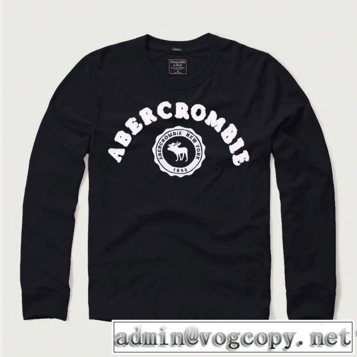 3色可選 長袖Tシャツ 2019年春夏のトレンドアイテム クラシカルな雰囲気 アバクロンビー&フィッチ Abercrombie & Fitch