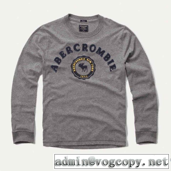 3色可選 長袖Tシャツ 2019年春夏のトレンドアイテム クラシカルな雰囲気 アバクロンビー&フィッチ Abercrombie & Fitch