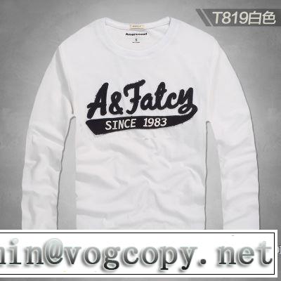 大人っぽく着こなし 2019春夏の大注目トレンド アバクロンビー&フィッチ Abercrombie & Fitch  長袖Tシャツ 2色可選