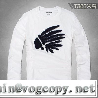 2019春夏人気トレンドアイテム 長袖Tシャツ 3色可選 今季は特に注目ファション アバクロンビー&フィッチ Abercrombie & Fitch