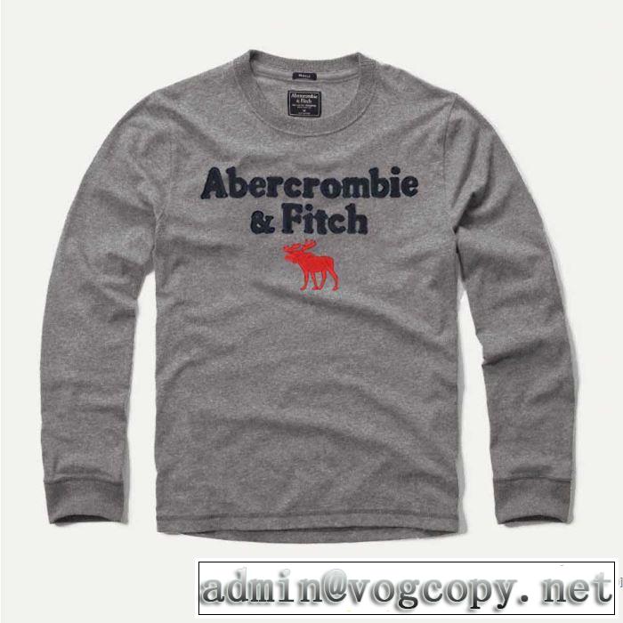アバクロンビー&フィッチ Abercrombie & Fitch  長袖Tシャツ 3色可選 2019春夏トレンドアイテム 今季のトレンド人気新作
