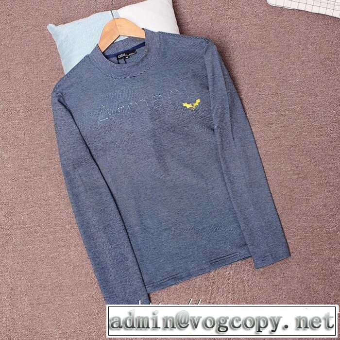 アルマーニ ARMANI 長袖Tシャツ 2色可選 2019-2020秋冬のファッション オシャレスタイルが今年流