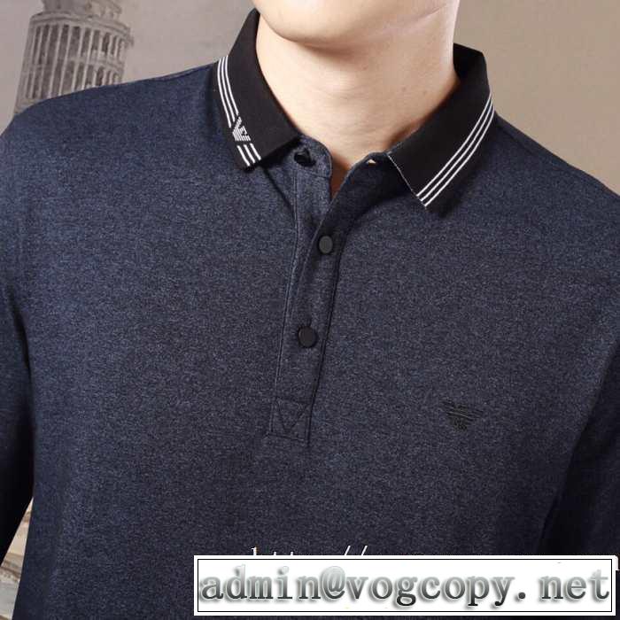 2019秋冬最重要アイテム トレンド入り確実最新コレクション アルマーニ ARMANI 長袖Tシャツ 2色可選
