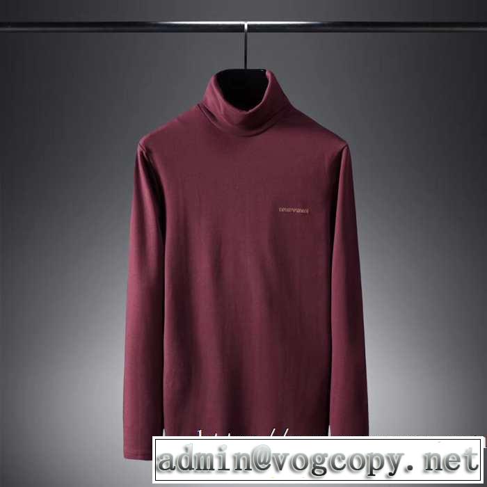 更にトレンドが急上昇中 アルマーニ ARMANI 長袖Tシャツ 2019秋のファッショントレンドはこれ