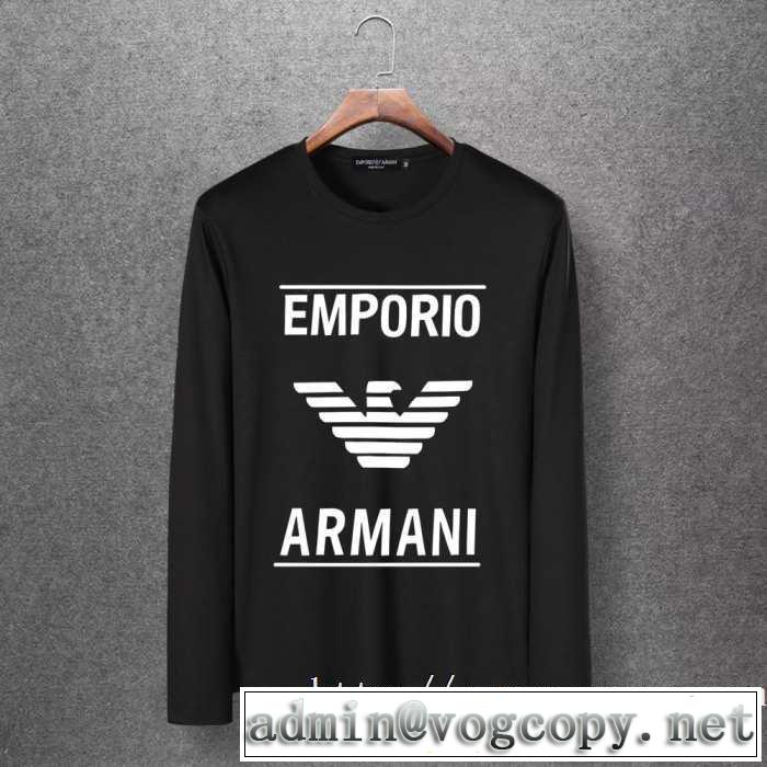 アルマーニ ARMANI 長袖Tシャツ 多色可選 今年の秋冬のトレンド激安セール 2020秋冬流行ファション