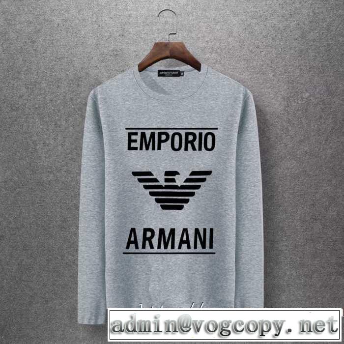 アルマーニ ARMANI 長袖Tシャツ 多色可選 今年の秋冬のトレンド激安セール 2020秋冬流行ファション