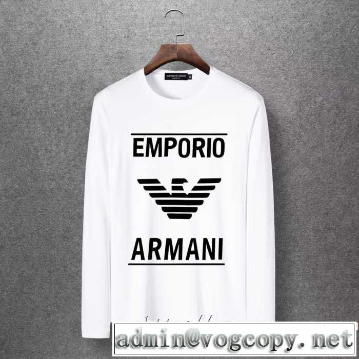 アルマーニ ARMANI 長袖Tシャツ 多色可選 今年の秋冬のトレンド激安セール 2020秋冬流行ファション