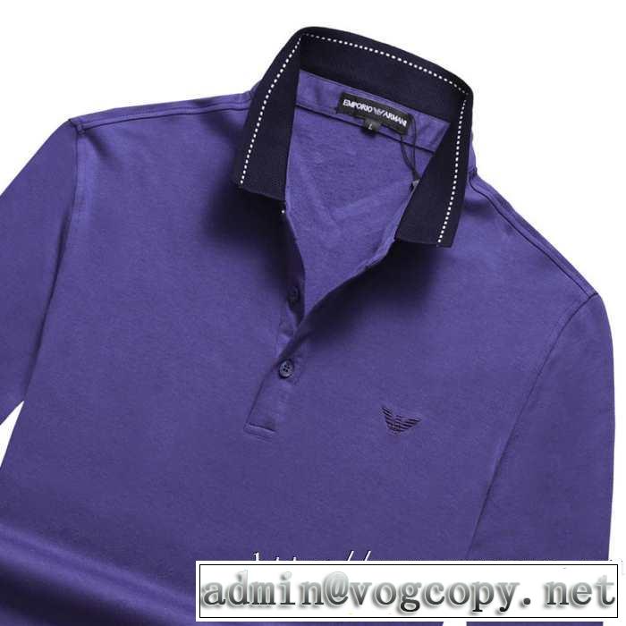 2019秋冬トレンドデザイン アルマーニ ARMANI 長袖Tシャツ 3色可選 今年注目すべき秋冬ファッション