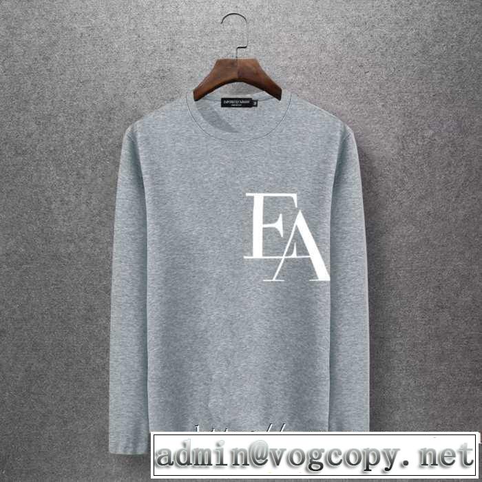 2019秋冬トレンドデザイン アルマーニ ARMANI 長袖Tシャツ 多色可選 注目の秋ファッション一番