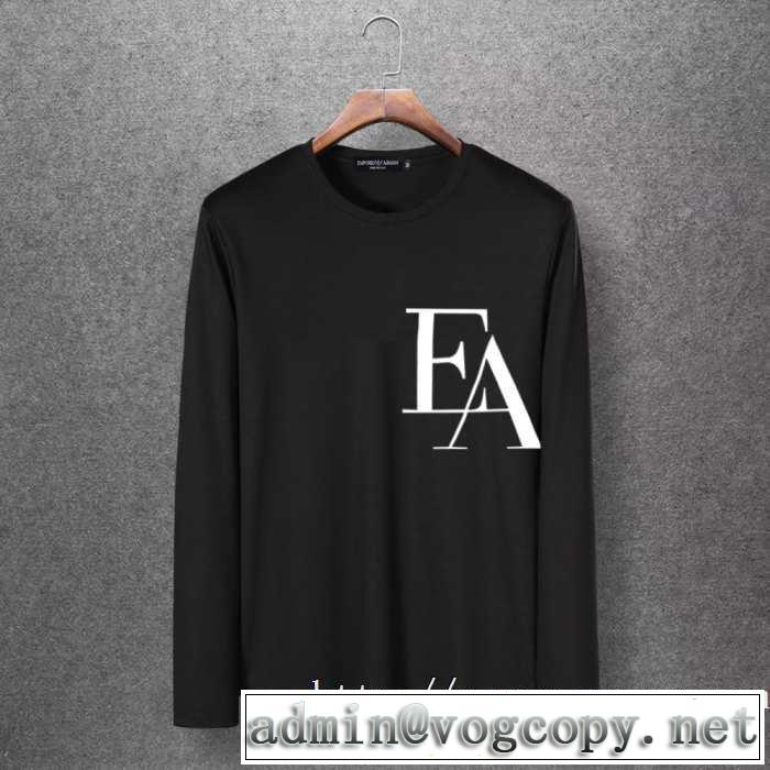 2019秋冬トレンドデザイン アルマーニ ARMANI 長袖Tシャツ 多色可選 注目の秋ファッション一番