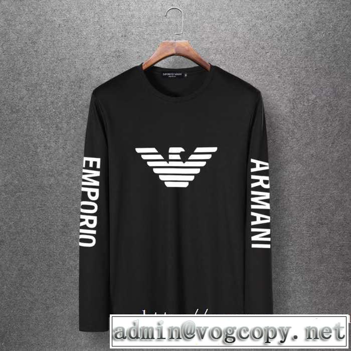 アルマーニ ARMANI 長袖Tシャツ 多色可選 人気の秋冬新作再登場 【最新】2019年秋冬のトレンド速報