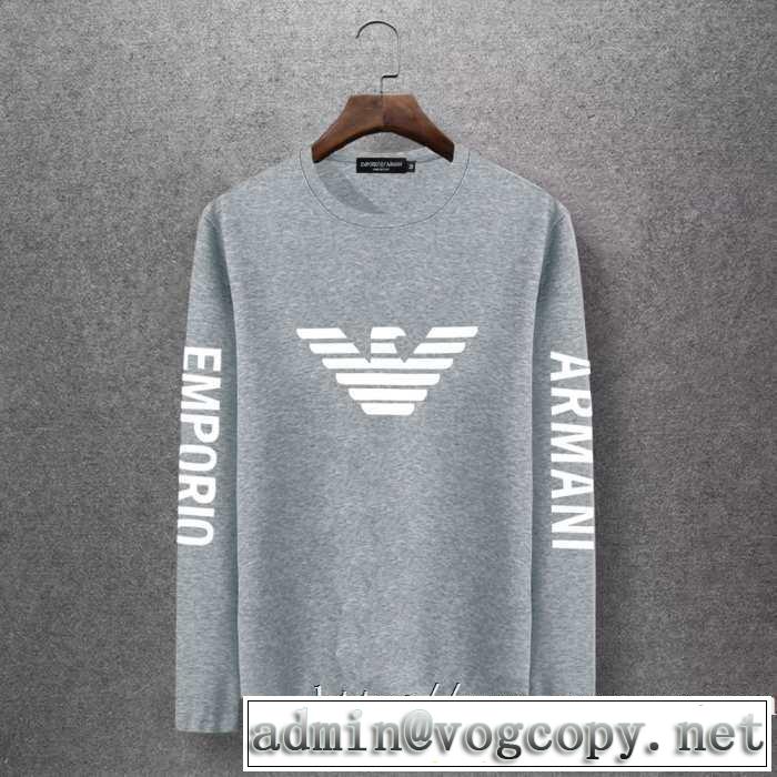 アルマーニ ARMANI 長袖Tシャツ 多色可選 人気の秋冬新作再登場 【最新】2019年秋冬のトレンド速報