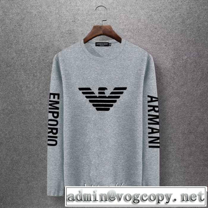アルマーニ ARMANI 長袖Tシャツ 多色可選 人気の秋冬新作再登場 【最新】2019年秋冬のトレンド速報