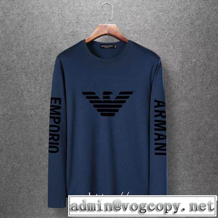 アルマーニ ARMANI 長袖Tシャツ 多色可選 人気の秋冬新作再登場 【最新】2019年秋冬のトレンド速報