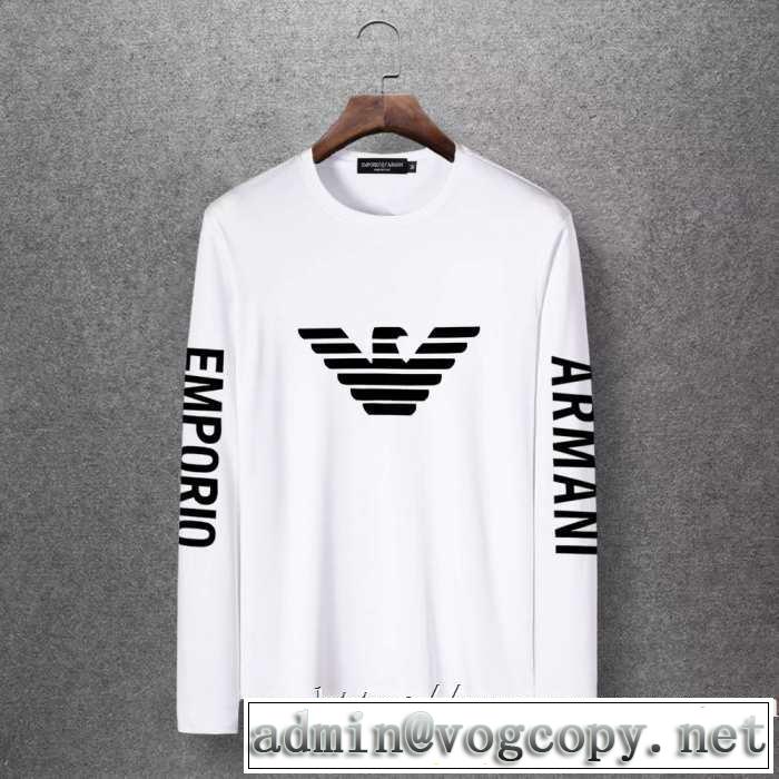 アルマーニ ARMANI 長袖Tシャツ 多色可選 人気の秋冬新作再登場 【最新】2019年秋冬のトレンド速報