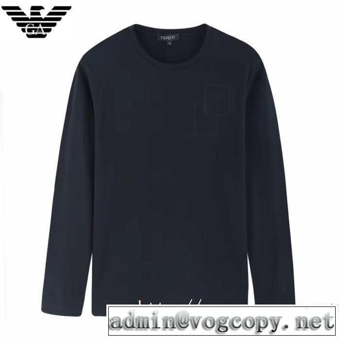 今シーズン注目のアイテム 2019-20秋冬トレンドファッション アルマーニ ARMANI 長袖Tシャツ 3色可選