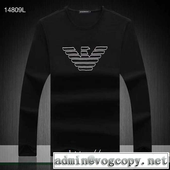 毎日はちょっとイイ秋冬新品 アルマーニ ARMANI 長袖Tシャツ 2色可選 速報！2019年秋ファッショントレンド