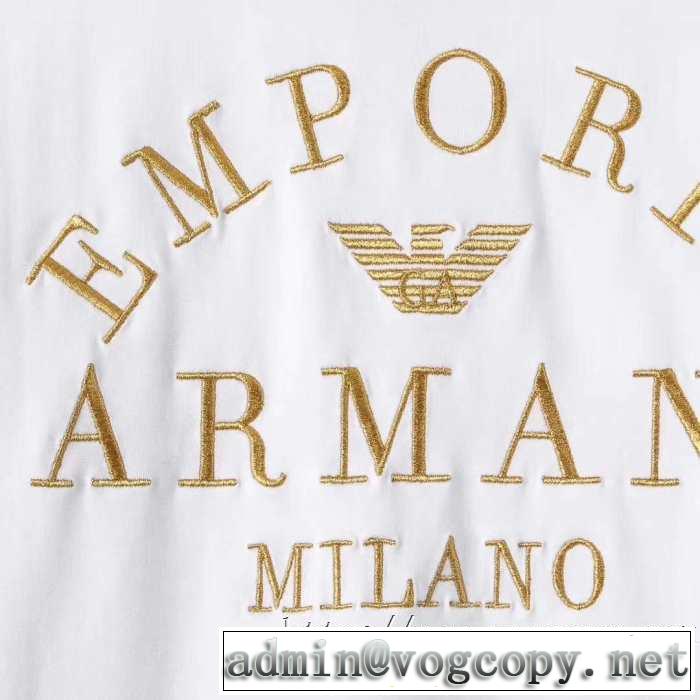 一番おしゃれ秋冬トレンド 2019秋冬トレンドデザイン アルマーニ ARMANI 長袖Tシャツ 2色可選