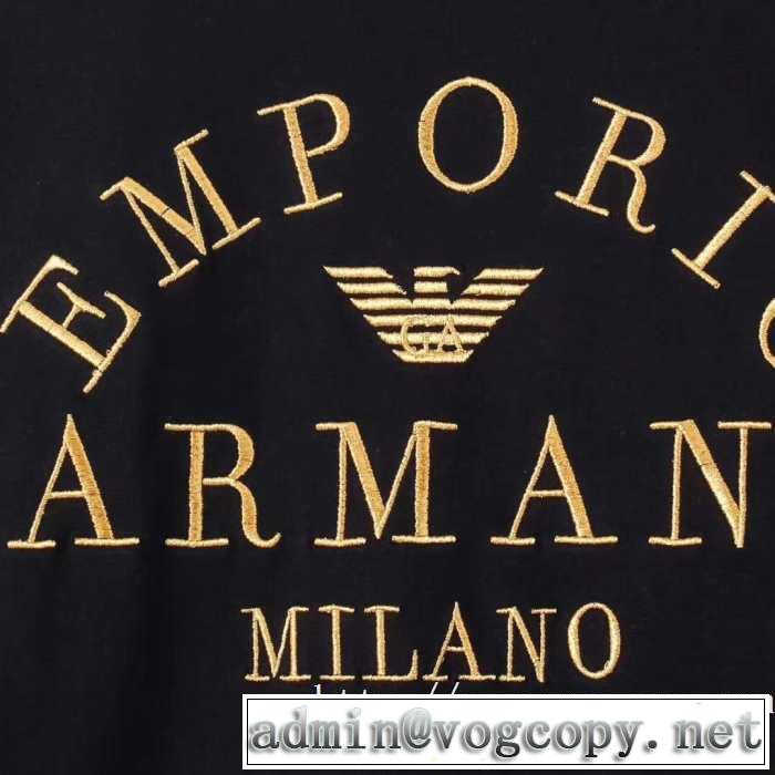 一番おしゃれ秋冬トレンド 2019秋冬トレンドデザイン アルマーニ ARMANI 長袖Tシャツ 2色可選