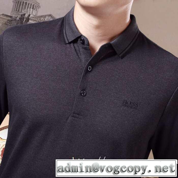 2019トレンドアイテム激安 ヒューゴボス HUGO BOSS 長袖Tシャツ 3色可選 今年注目すべき秋冬ファッション