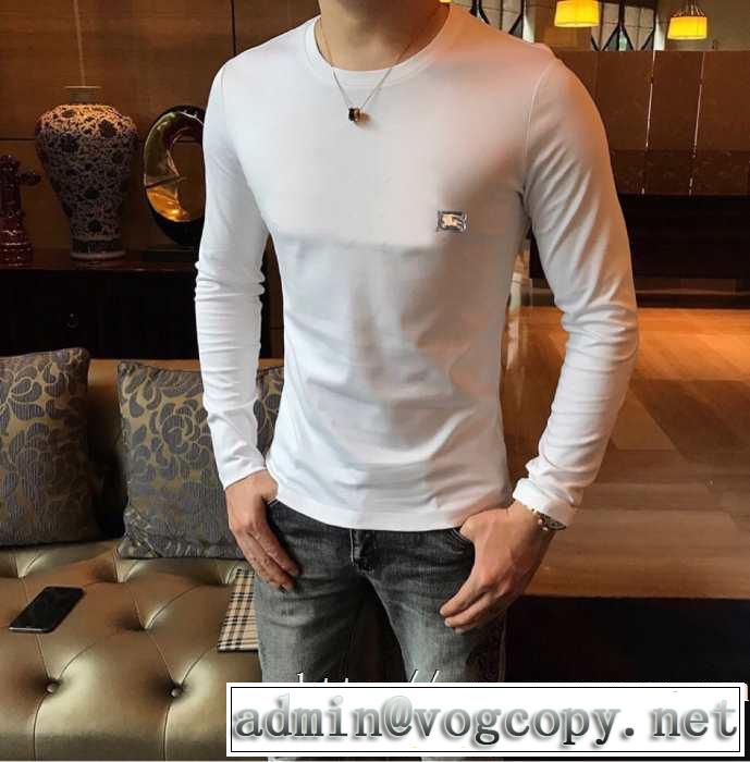 バーバリー BURBERRY 長袖Tシャツ 2色可選 2019-20秋冬トレンドファッション オシャレスタイルが今年流