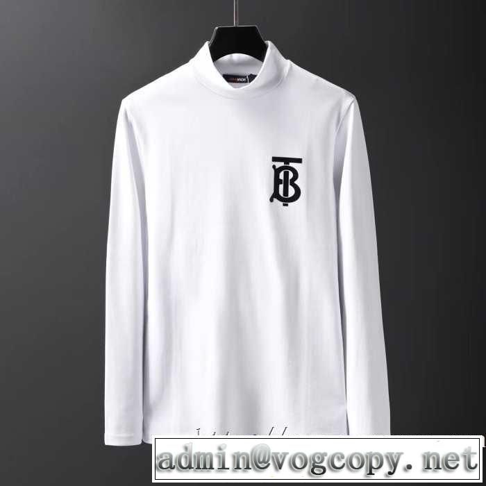 3色可選 長袖Tシャツ 今年注目すべき秋冬ファッション 2019トレンドファッション新品 バーバリー BURBERRY