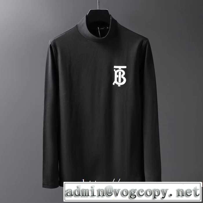 3色可選 長袖Tシャツ 今年注目すべき秋冬ファッション 2019トレンドファッション新品 バーバリー BURBERRY