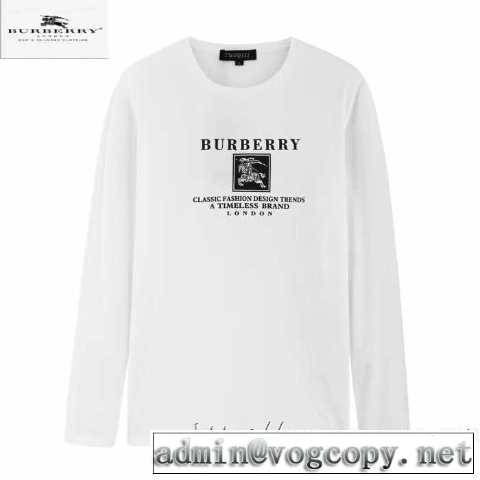 速報！2019年秋ファッショントレンド バーバリー BURBERRY 長袖Tシャツ 3色可選 新作アイテムが今年流